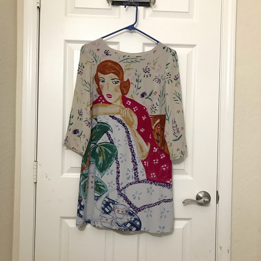 Anthropologie silk dress